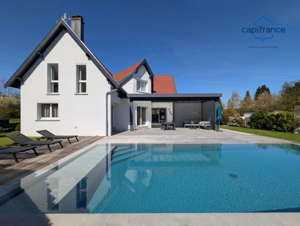 Buschwiller, à vendre, maison avec jardin et piscine, terrain de 783.00 m2