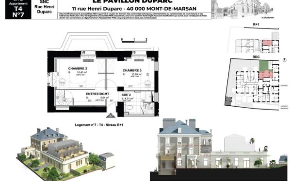 Appartement à vendre    4 pièces • 88 m2 Mont-de-Marsan