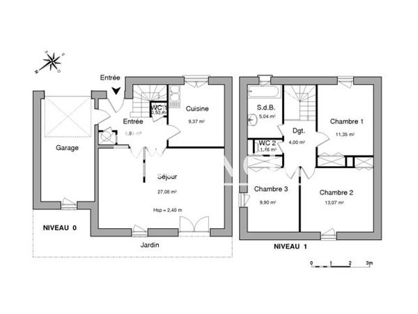Location Maison 5 pièces 88.4 m² - 34 RUE DES COTTAGES Evreux 27000