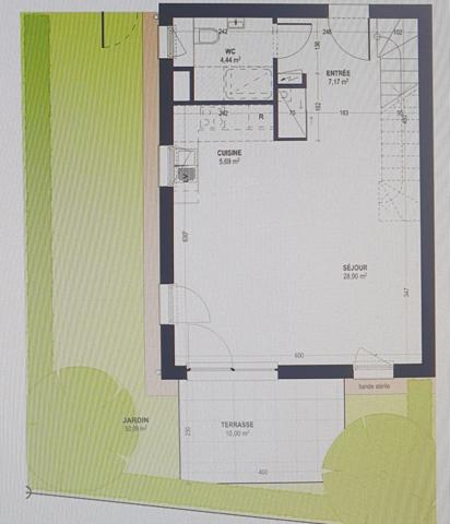 Maison jumelée 91 m² + jardin + terasse+ garage  à vendre 4 pièces HOLTZHEIM (67)