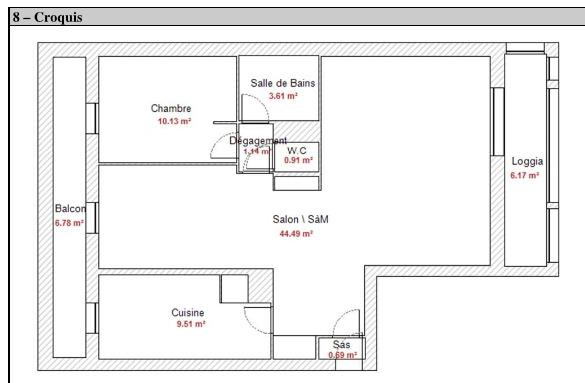 Appartement à vendre 3 pièces 70 m² Villeurbanne