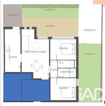 Appartement à vendre 3 pièces 59 m² Saint-Gilles-Croix-de-Vie