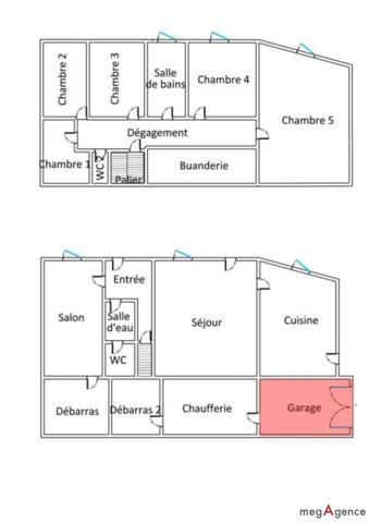 Maison à SAINT-GERMAIN-DE-COULAMER, 53700 - 8 pièces 170m²
