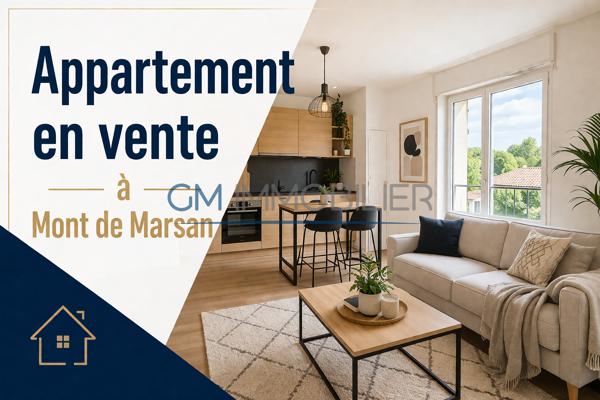 Appartement 2 pièces à Mont-de-Marsan – Idéal investissement ou premier achat