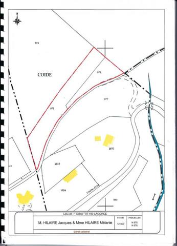 Prix en baisse: Lagorce terrain à batir 4400 m²