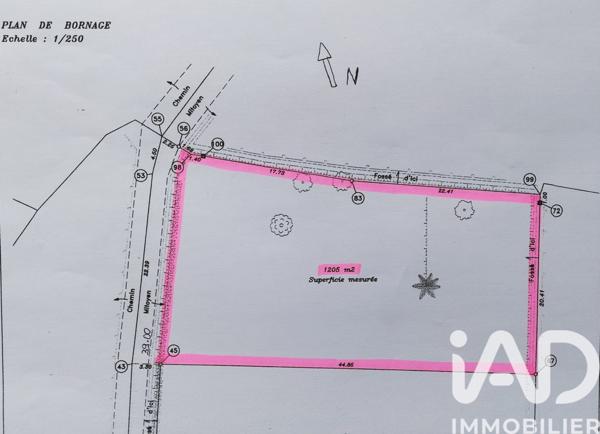 Terrain à vendre 1 200 m² Changé