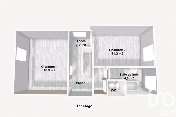 Maison à vendre 3 pièces 80 m² Bogny-sur-Meuse