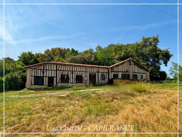 Maison à vendre 3 pièces à 8 minutes  de NOGARO (32) de 95 m2 habitables sur 6714 m2 de terrain