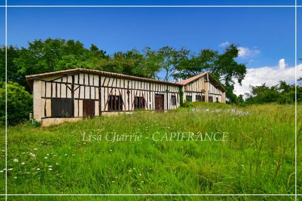 Maison à vendre 3 pièces à 8 minutes  de NOGARO (32) de 95 m2 habitables sur 6714 m2 de terrain