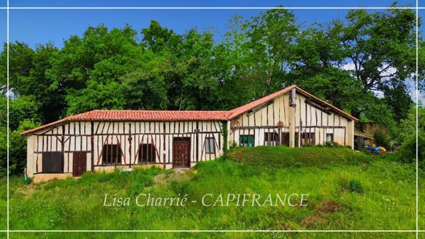 Maison à vendre 3 pièces à 8 minutes  de NOGARO (32) de 95 m2 habitables sur 6714 m2 de terrain
