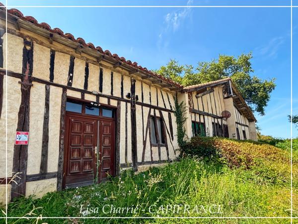 Maison à vendre 3 pièces à 8 minutes  de NOGARO (32) de 95 m2 habitables sur 6714 m2 de terrain
