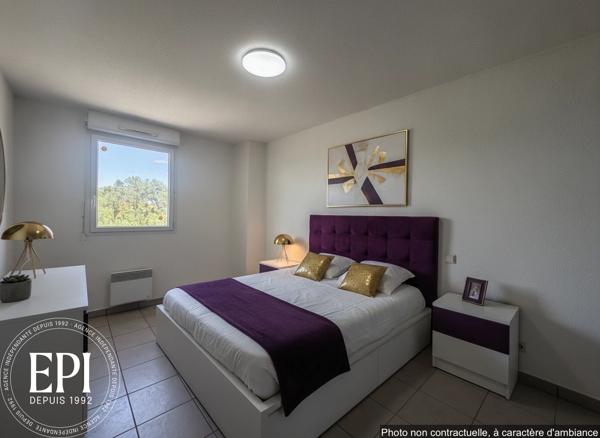CARCASSONNE – T3 lumineux avec balcon, vue dégagée et 2 parkings