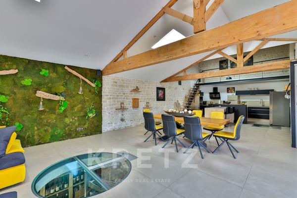 Corps de ferme devenu villa contemporaine