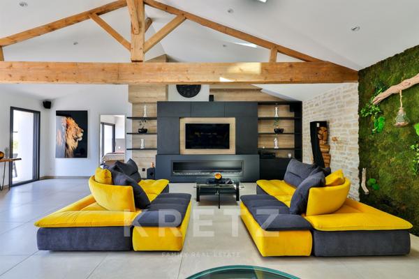 Corps de ferme devenu villa contemporaine