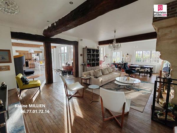 NONANCOURT 27320 - Manoir entièrement restauré avec piscine - 6 chambres - 5 pièces d'eau - Double garage - Annexe - Parc - 1 000 000  HAI