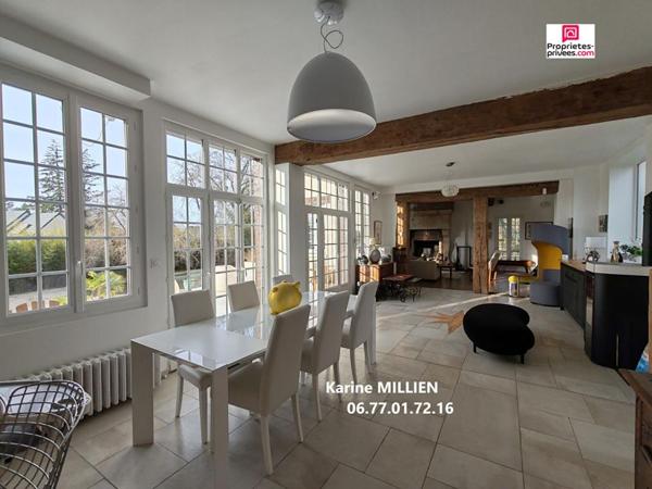 NONANCOURT 27320 - Manoir entièrement restauré avec piscine - 6 chambres - 5 pièces d'eau - Double garage - Annexe - Parc - 1 000 000  HAI