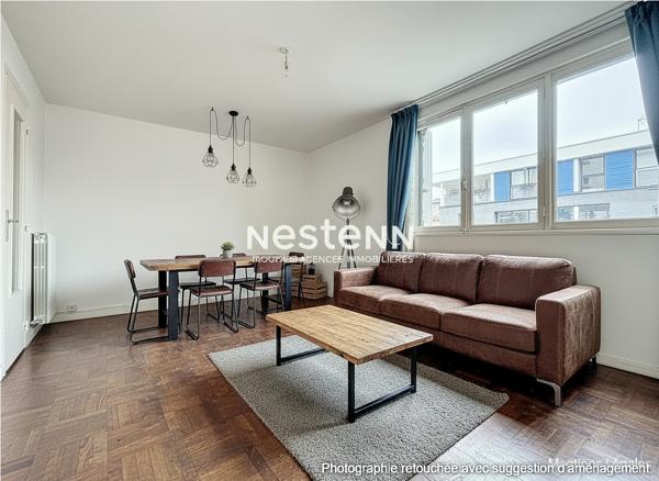 ISSY LES MOULINEAUX - QUARTIER LA FERME - Appartement traversant 3 pièces de 56,12 m²
