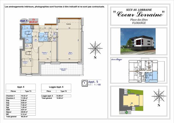 Appartement à vendre    3 pièces • 68,25 m2 Florange