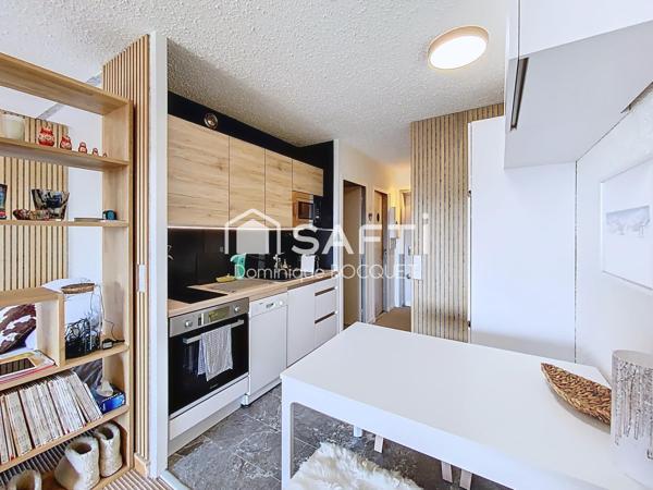 Studio sud-ouest, au pied des pistes, refait à neuf.