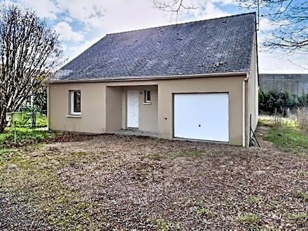 Cette jolie maison de plein pied avec un terrain constructible.