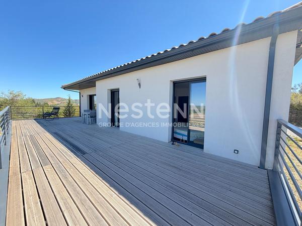 À VENDRE : MAISON RÉCENTE DE PLAIN-PIED SUR LES HAUTEURS DE MIREPOIX