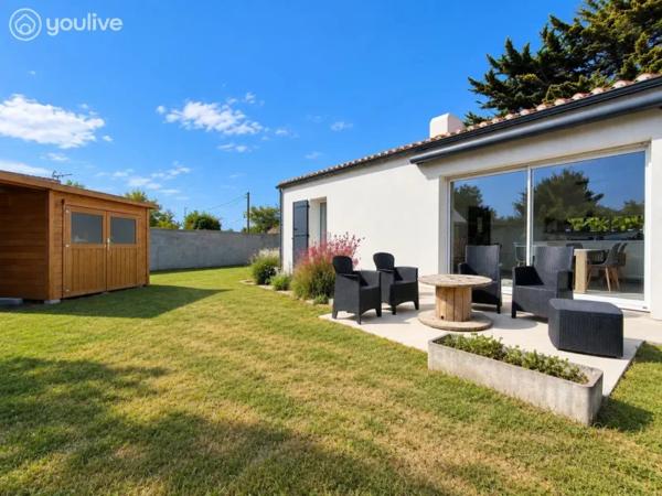 RARE À LA GUÉRINIÈRE – MAISON RÉCENTE 3 CHAMBRES, DPE A, GARAGE ET JARDIN
