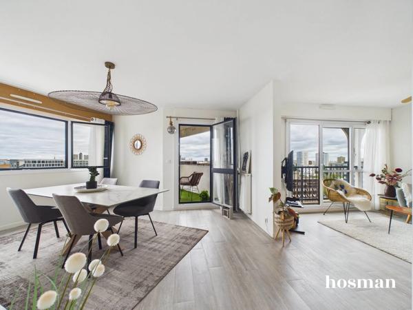 Ravissant T4 de 84,73 m2 - 2 chambres, balcon avec vue dégagée et garage boxé - Quartier Beaulieu à Nantes