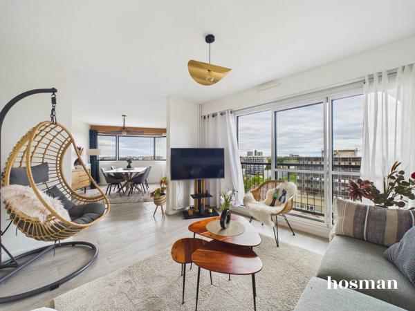 Ravissant T4 de 84,73 m2 - 2 chambres, balcon avec vue dégagée et garage boxé - Quartier Beaulieu à Nantes