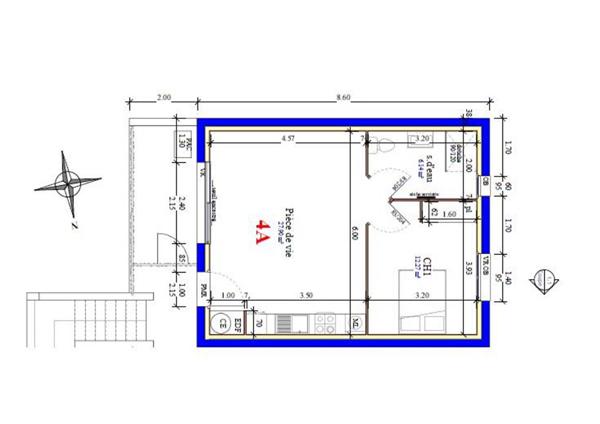 Appartement La Mothe Achard 2 pièce(s) - 46.31 m2