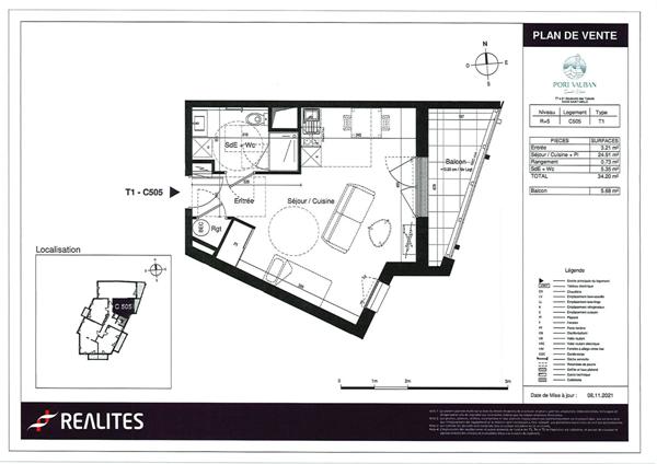 T1 NEUF Bd des Talards Saint Malo - Proche Hôpital,  
Saint malo 35400