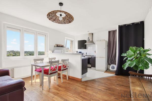 VENTE - SAINT-BRIEUC QUARTIER SAINT-MICHEL APPARTEMENT 3 CHAMBRES DERNIER ETAGE