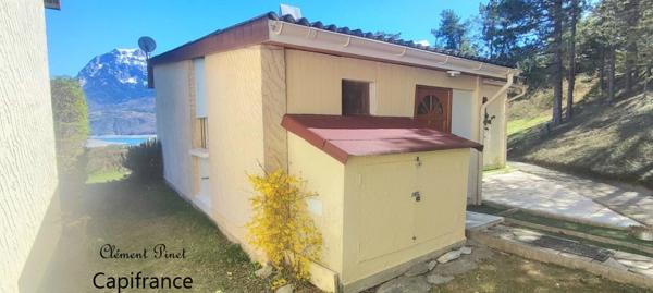 Pavillon avec vue exceptionnelle sur la baie Saint-Michel et le lac de Serre-Ponçon – Chorges (05230)