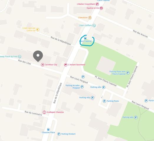 Chassieu (69680) Terrasse 36 m² au centre de Chassieu