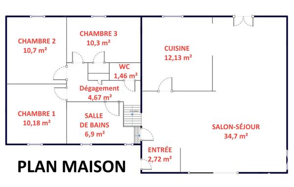 Maison à vendre 5 pièces 105 m² Naintré