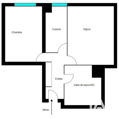 Appartement à vendre 2 pièces 43 m² Pantin