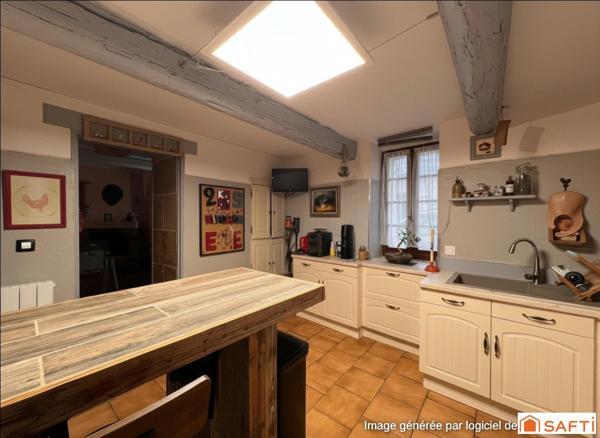 Maison de village 230 m² Studio loué,  toit-terrasse vue Ventoux — 5 min d'Avignon