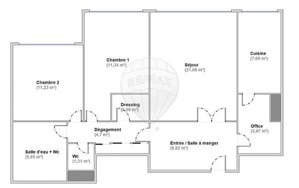Appartement 2 chambre(s) à vendre - Paris 13ème, Paris - 75
