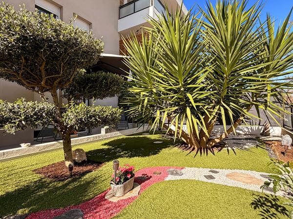 A vendre T3 en rez-de-jardin avec grand jardin arboré à Chateau Gombert 13013 Marseille