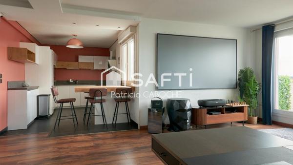 Appartement dernier étage T4 sans travaux place de parking