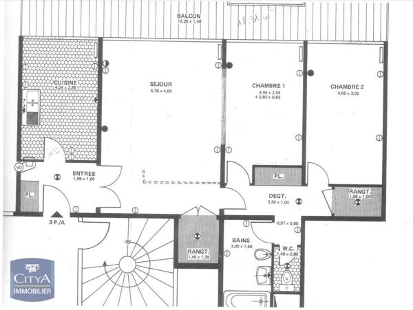 Location appartement Lyon 8e Arrondissement (69008) 3 pièces 75.07m²