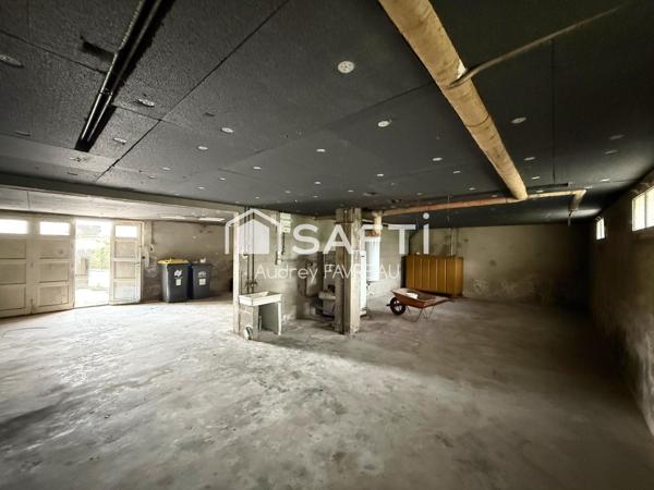 Maison sur sous-sol, 2 chambres, 1 bureau, jardin