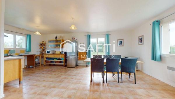 Maison de plein pied, avec piscine, 3 chambres, grand terrain & vue dégagée – Au calme, proche commodités