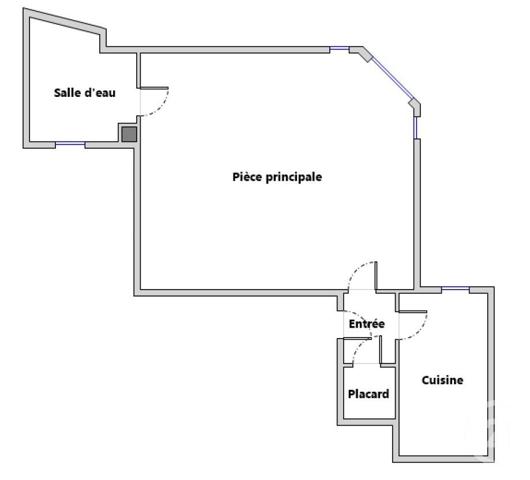 Appartement F1 à vendre  1 pièce - 25,54 m2 PARIS - 75005