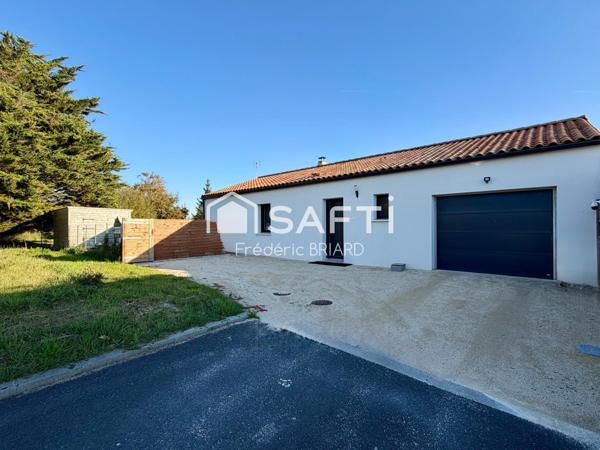 Talmont St Hilaire, plain pied 2020, 2ch, garage.