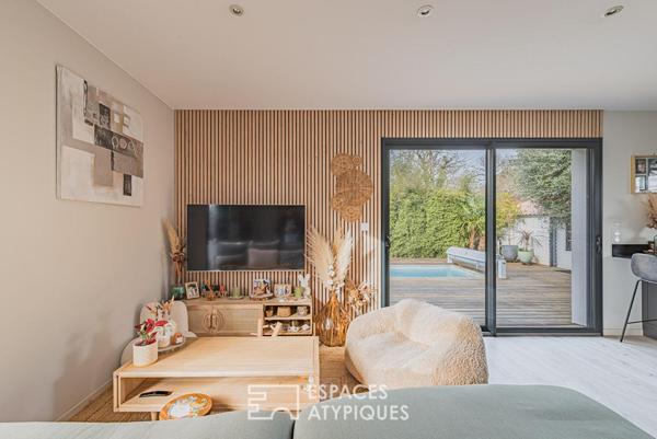 Maison contemporaine et familiale dans un secteur préservé