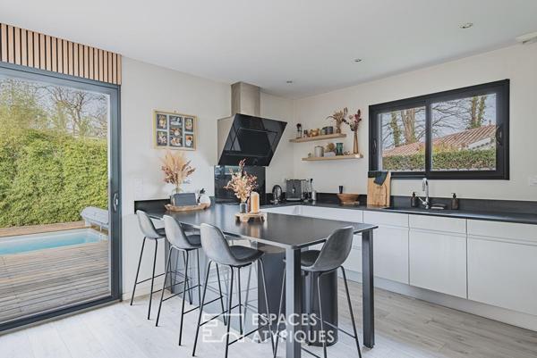 Maison contemporaine et familiale dans un secteur préservé