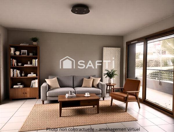 Magnifique T3 de 66 m2 entièrement rénové dans résidence récente au RDC surélevé avec jardin privatif