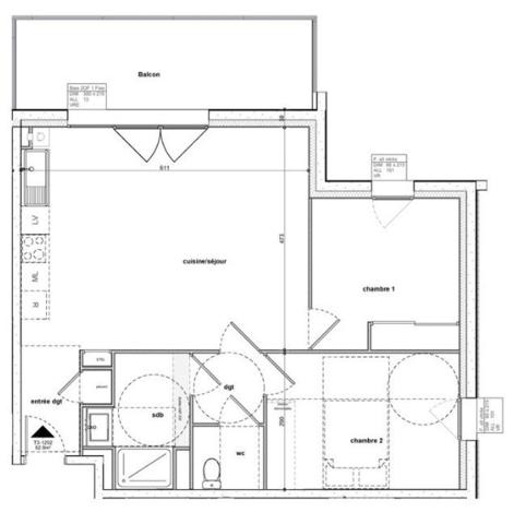Appartement à NOTRE-DAME-DE-MONTS, 85690 - 3 pièces 62m²