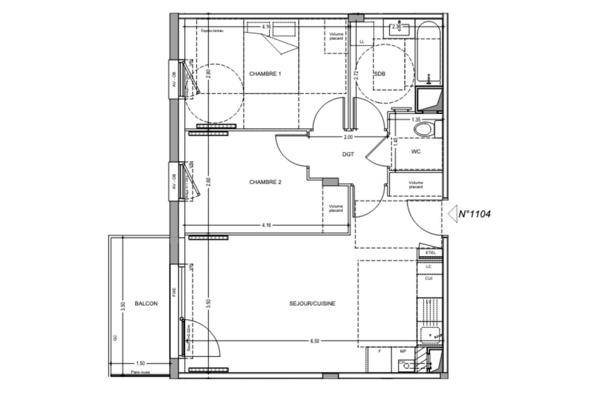 Appartement à vendre 3 pièces 57 m² Lens