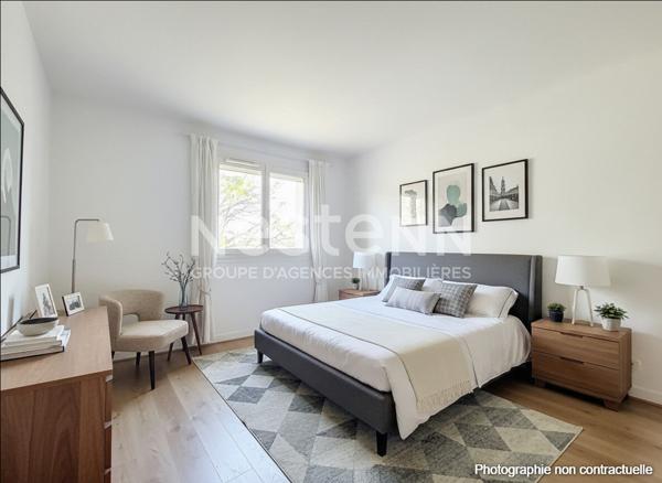 Chilly-Mazarin T3 avec Loggia et Box dans la résidence recherchée des Aulnes, proche centre-ville.